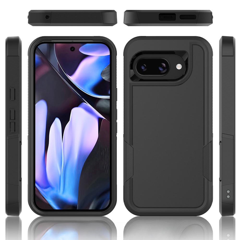 Прочный чехол для Google Pixel 9 Pro XL 9A / Google 7 8 Pro 8A 7A 6A, ударопрочный двухслойный защитный чехол для мобильного телефона