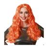 Perruque Longue Orange Ondulée 60cm