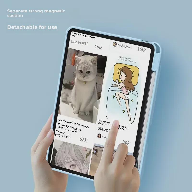 «2022 iPad 10,2-дюймовая Bluetooth-клавиатура с вращающимся магнитным защитным чехлом Pro11 для Air4/5»