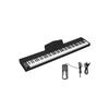 RiZKiZ Digital Piano, 88 Keys, Electronic Keyboard, MIDI Standard, Stand, Chair, Sustain Pedal, Portable, Compact, Slim, for Beginners, Practice, Less
