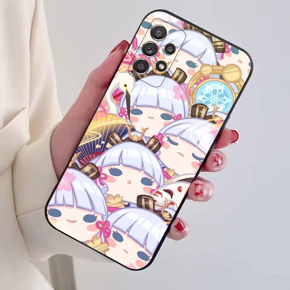 Чехол для телефона Genshin Impact K-Kamisato A-Ayaka для Samsung S25, S24, S21, S22, S23, S30, Ultra, S20, Plus, Fe, Мягкий силиконовый черный чехол