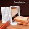 Bread Slicer Toast Cutter Foldable Adjustable Bread Slicing Kitchen Baking Tools