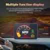 P16 OBD2 HUD Проекционный дисплей Автомобильный спидометр Обороты двигателя Температура охлаждающей жидкости Напряжение Расход топлива Давление наддува Сигнализация