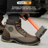 Antistatic Labor Insurance Shoes for Men, Anti-smash High-top Anti-puncture Work Shoes, Wear-resistant Safety Protection Labor Insurance Shoes