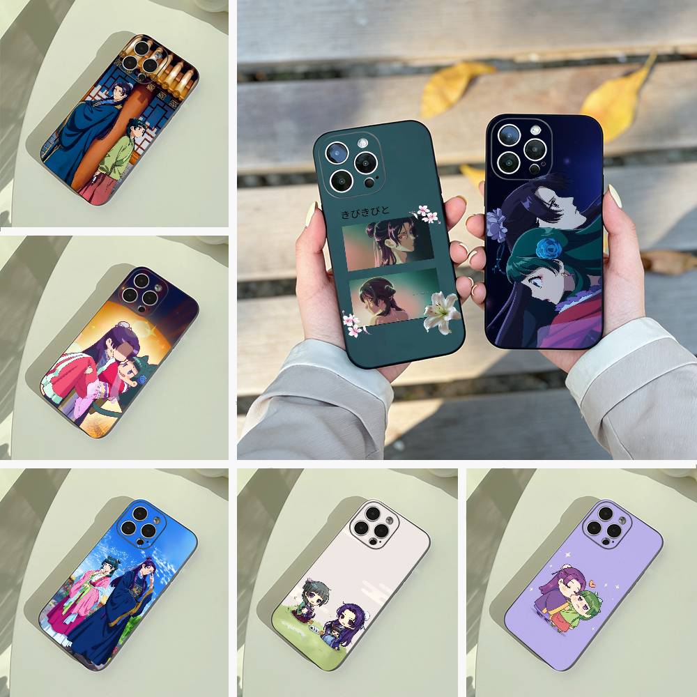 Дневники аптекаря-Маомао-Цзиньши Чехол для телефона For iPhone 17,16,15,14,13,12,11 Pro Max,16Plus,XS Мягкий черный чехол