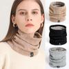 Knitted Full Face Mask Plush Warm Thick Muffler High Quality Winter Ring Scarf