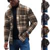Мужская модная тенденция, повседневная повседневная куртка на пуговицах с длинным рукавом с принтом