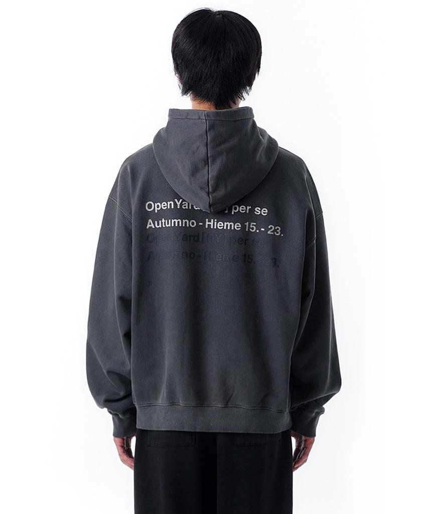 PIGMENT Typo Hoodie-Black