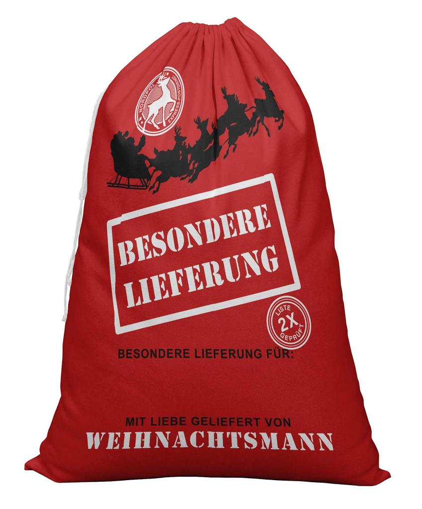 Printtoo Большая холщовая сумка на шнурке, рождественские мешки, подарочный мешок Санты, индивидуальный подарок на вечеринку, 2 шт., 27x20 дюймов