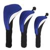 3Pcs Golf Club Head Cover Mesh Golf Club Headcovers with Interchangeable No. Tags 3 4 5 6 7 X for Fairway Woods Driver Hybrids
