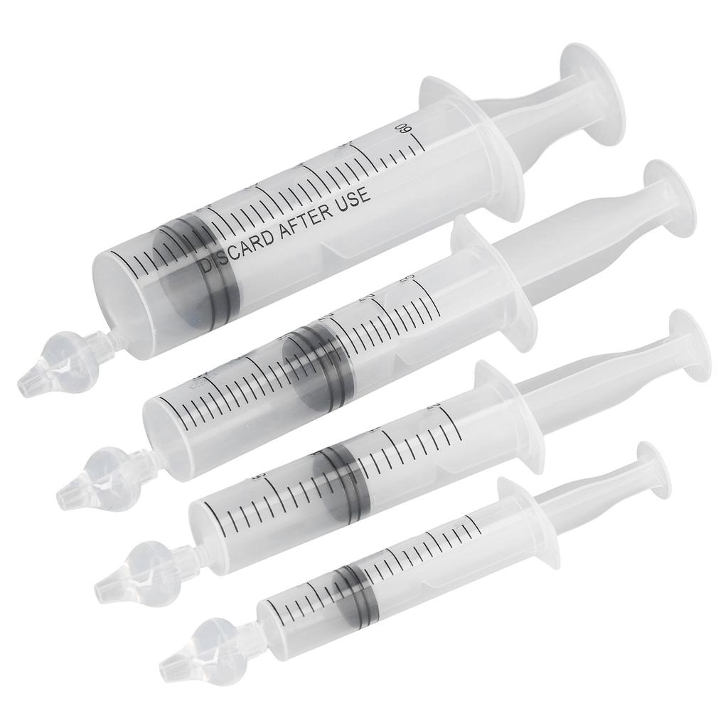 4pcs 10ml 20ml 30ml 60ml Infant Syringe Nasal Cleaner Baby Syringe Nose Aspirator