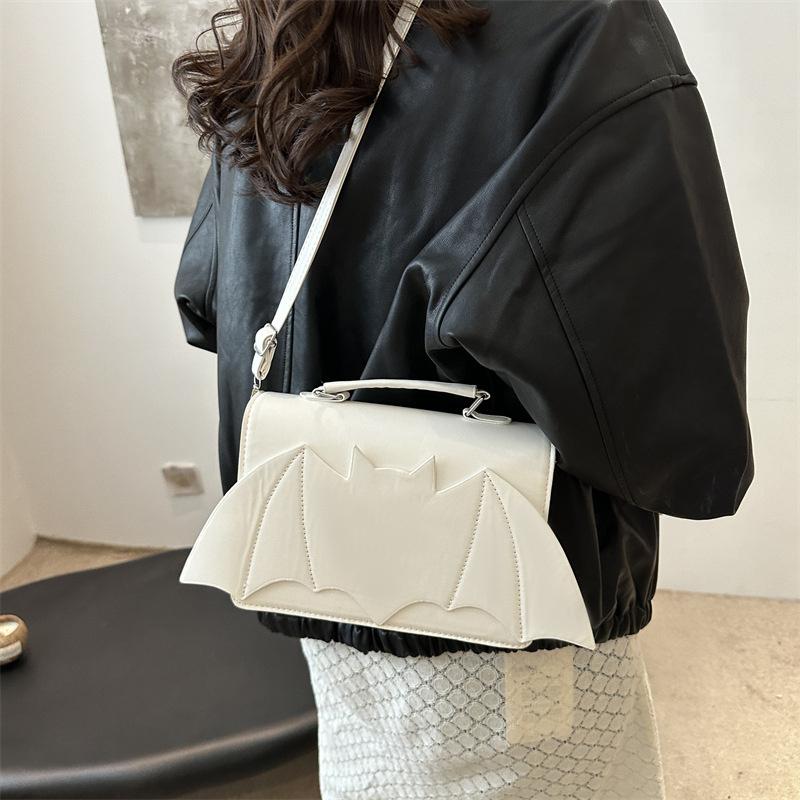 Yogodlns Готическая женская сумка через плечо Крыло летучей мыши Женские сумки с верхней ручкой Креативная шикарная сумочка из ПУ кожи Хэллоуин Новинка Сумка кроссбоди Кошелек