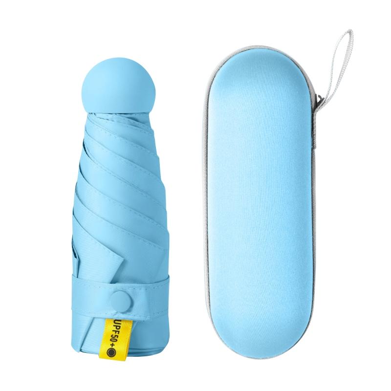 Маленький компактный зонт мини-размера от солнца и дождя легкий карманный зонт защита от солнца и ультрафиолета