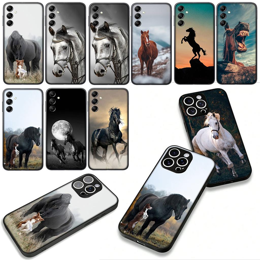 Чехол для телефона Бегущая дикая лошадь Крутой корпус для Apple iPhone 17 16 11 Pro XS Max XR 6 7 8 Plus + 16E SE 2020 Air 5 8+ Чехол