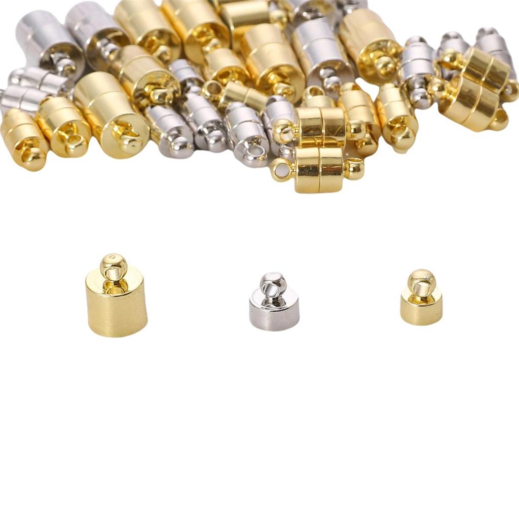 Copper Cylindrical Magnetic Buckle For DIY Jewelry Making Craft Accessories