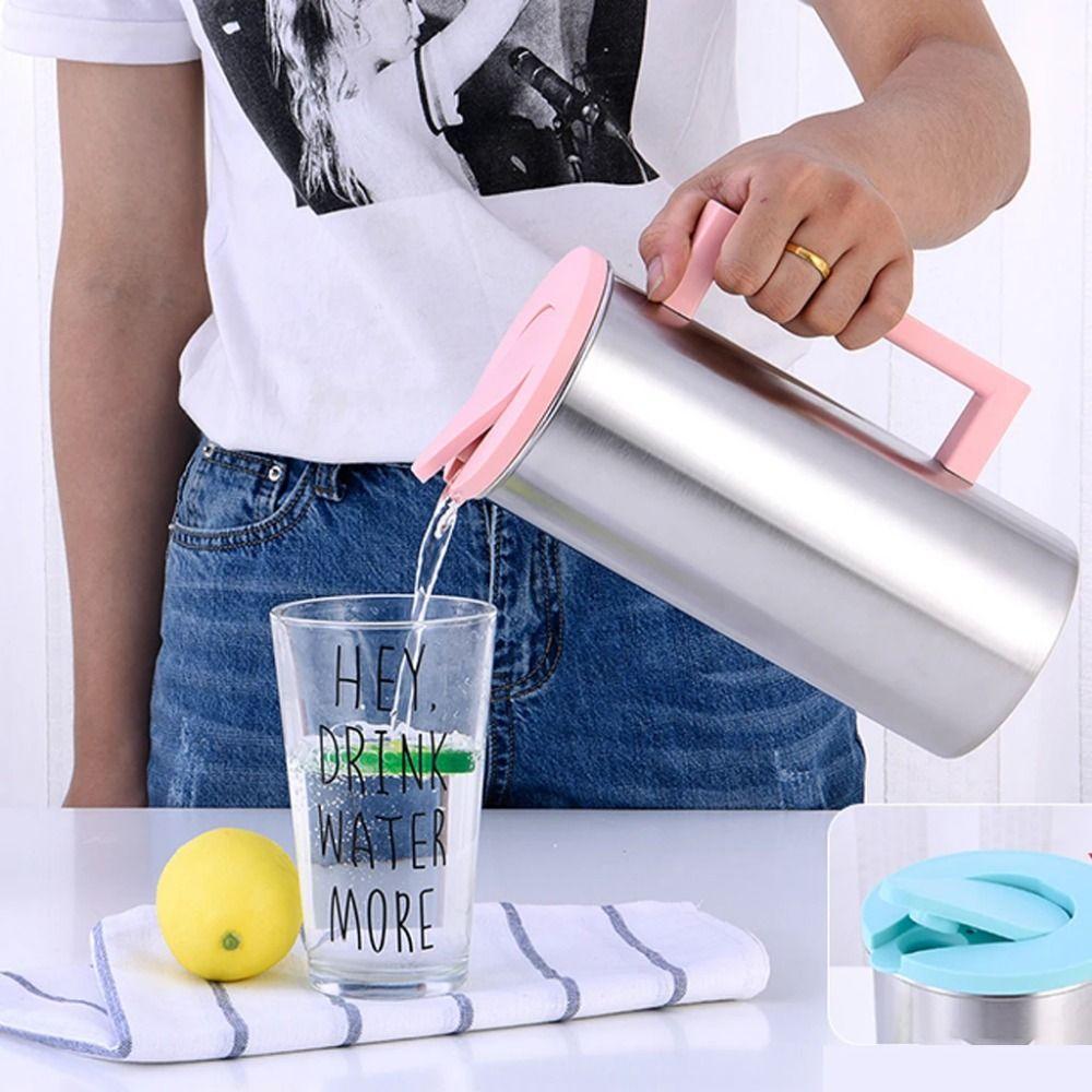Flip Top Lids Large Water Jug Anti-scalding Handle Iced Tea Pitcher Drinking Water Kettle Travel