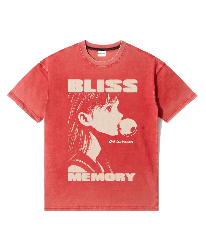 QT8 GARMENTS Oc Bliss Aq Washed Tee (Red)