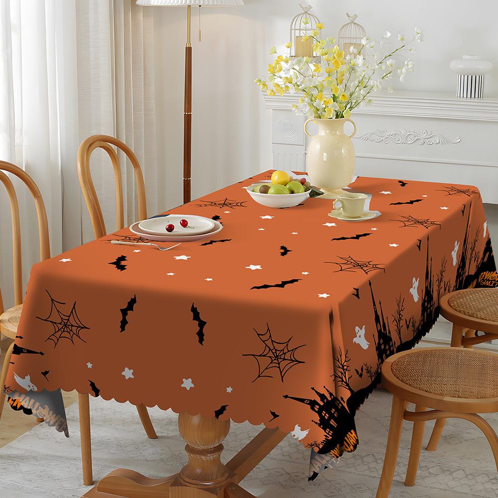 Скатерть 1шт водонепроницаемая и жиростойкая обеденная столовая обитая полиэфирной тканью