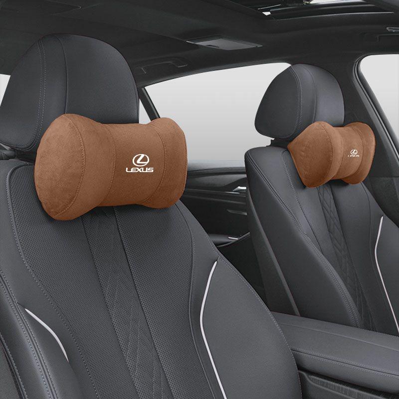 Cqxmpr1 Брелок для ключей автомобиля Lexus / Салон автомобиля Сиденье Замша Кожаная Голова Быка Подголовник Для Lexus F SPORT ES RX NX LS UX LM LX GX LC RZ IS CT LBX.