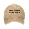 Кепка-бейсболка с надписью Make Europe Great Again, уличный стиль, летняя кепка-тракер для защиты от солнца, парная кепка для женщин, кепка-snapback для хайкинга, рыбалки