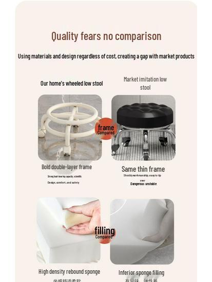 КУПИ ОДИН ПОЛУЧИ ОДИН В ПОДАРОК: Универсальный стул на колесиках - Мобильное сиденье на роликах для детей и домашнего использования