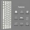 Bamu Bear GJC-JX0002 White Wired 61-Key Mechanical Keyboard