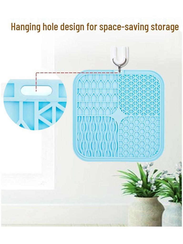 Силиконовый коврик для вылизывания питомцев и коврик-плейсмат для медленного кормления с присосками