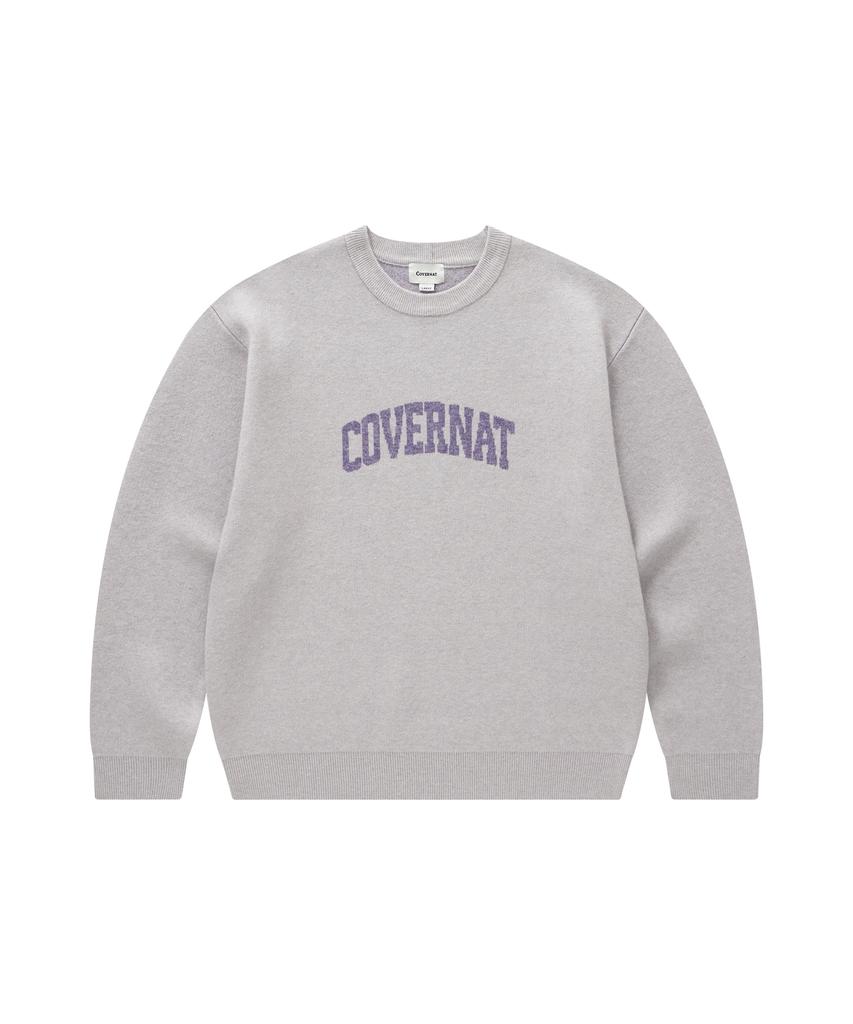COVERNAT Arch Logo Knit Light Purple