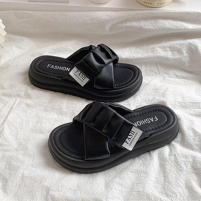 Крутые тапочки для женской летней носки 2025 новая модная платформа сандалии для беременных женщин