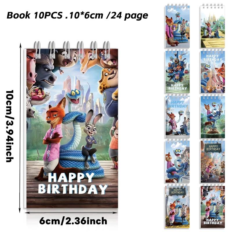 New  Zootopia 2 Spiral Book Coil Notebook Zootropolis Journal Diary Schedules Daily Notepad School Supplies Stationery