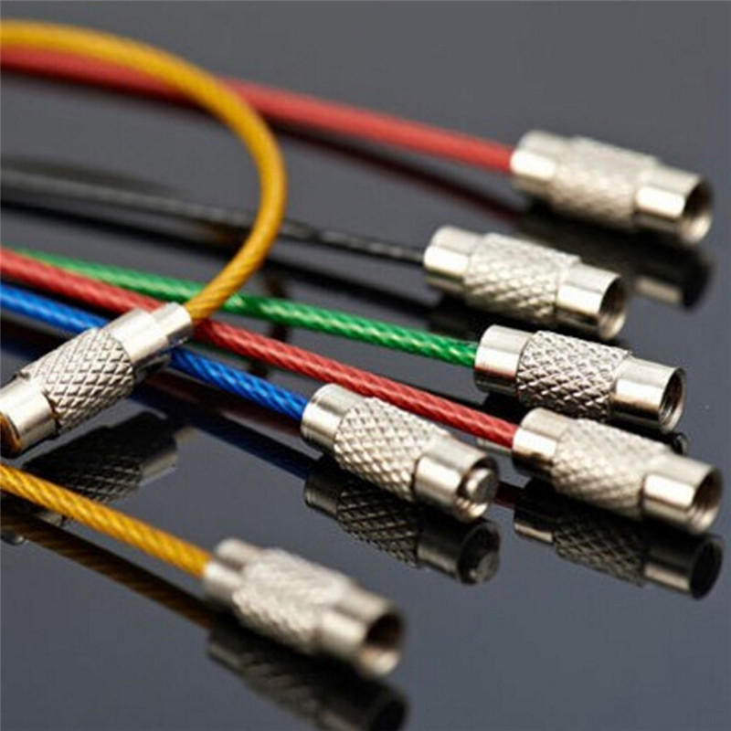 5 шт. брелок из нержавеющей стали, кабель, брелок, цепи для походов на открытом воздухе