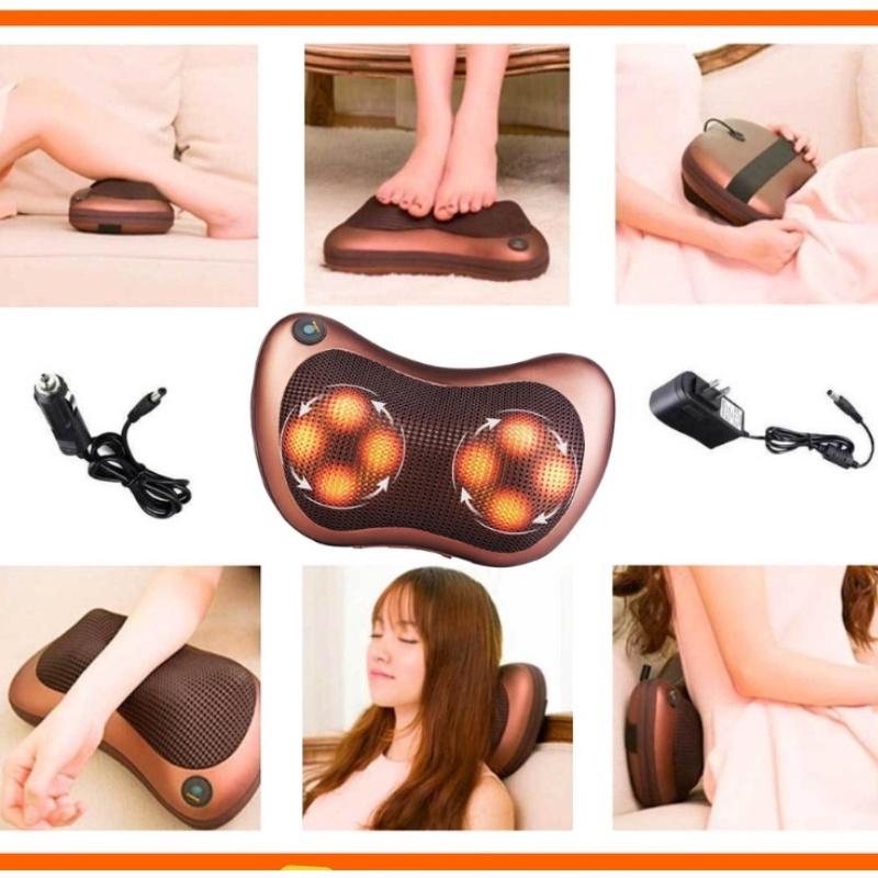 Массажная подушка Валик для автомобиля, дома и офиса Роликовый массажер для электроники всего тела