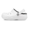 Casual and Comfortable Warm Children's Hole Shoes White Grey Children's Model