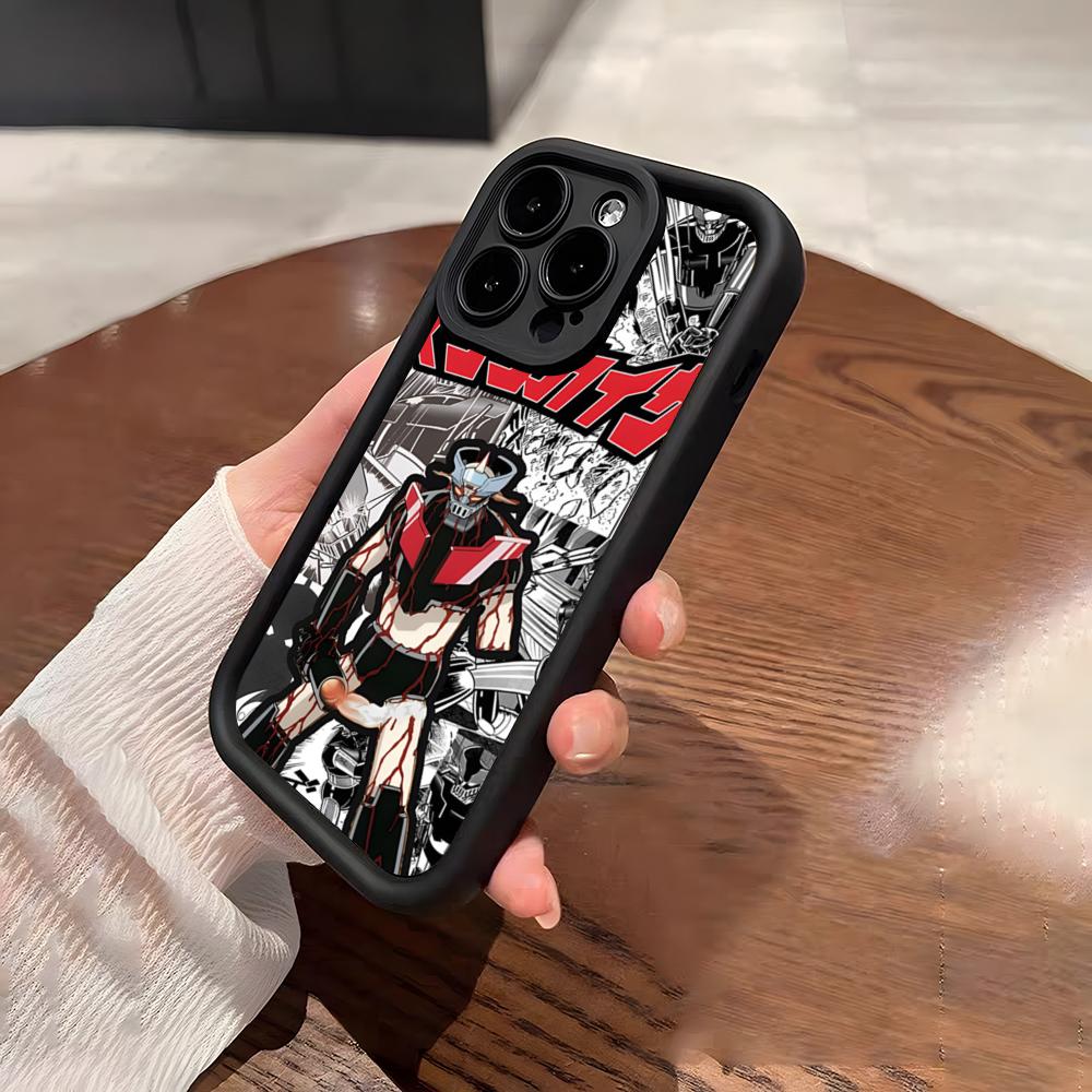 Чехол для телефона-робота Mazinger Z для iPhone 17 Pro Max 15 Pro 16 14 Plus 12 13 Mini 11 Pro Ударопрочный Мягкий Чехол