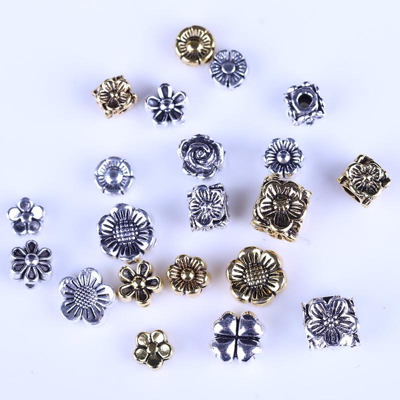 Бусины из тибетского серебра в форме цветка: Аксессуары для подвесок и браслетов своими руками