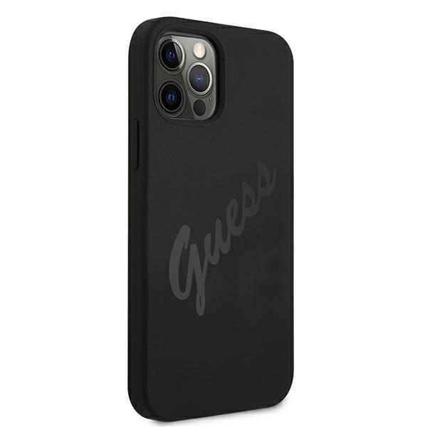 Guess Guhcp12Llsvsbk Iphone 12 Pro Max 6,7 Czarny/Black Hardcase Script Vintage