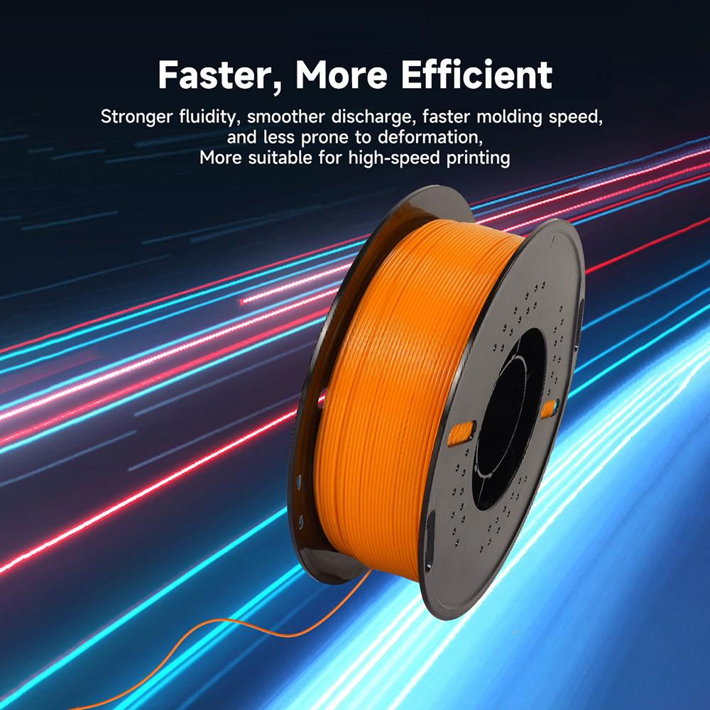 High Speed PETG 3D Printer Filament 1.75mm Hyper Printing Filament 1kg 2.2lbs Spool 3D Printing Material Accuracy ±0.02mm for Most FDM 3D Printers