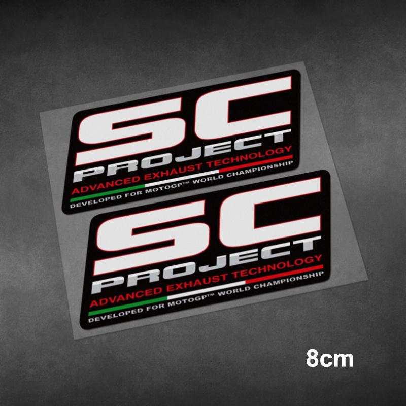 SC Выхлопная труба Модификация Наклейки бренда Motogp Мотоцикл Автомобиль Спонсор Наклейки Водонепроницаемые Светоотражающие Pegatinas Виниловый материал