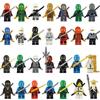 38 Styles Ninja MiniFigures Building Block Dolls Ninja with Weapon Figures Bricks Toys for Children