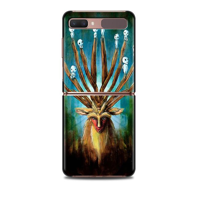 Чехол для смартфона Studio Ghibli Spirited Totoro для Samsung Galaxy Z Flip 3 5g, чехлы на заднюю панель для ПК, твердый чехол, чехол