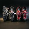 Chunky Sneakers Women New Patent Leather Snowflake Platform Increased Sneakers Female Fashion Lace -Up Sequin Casual Shoes
