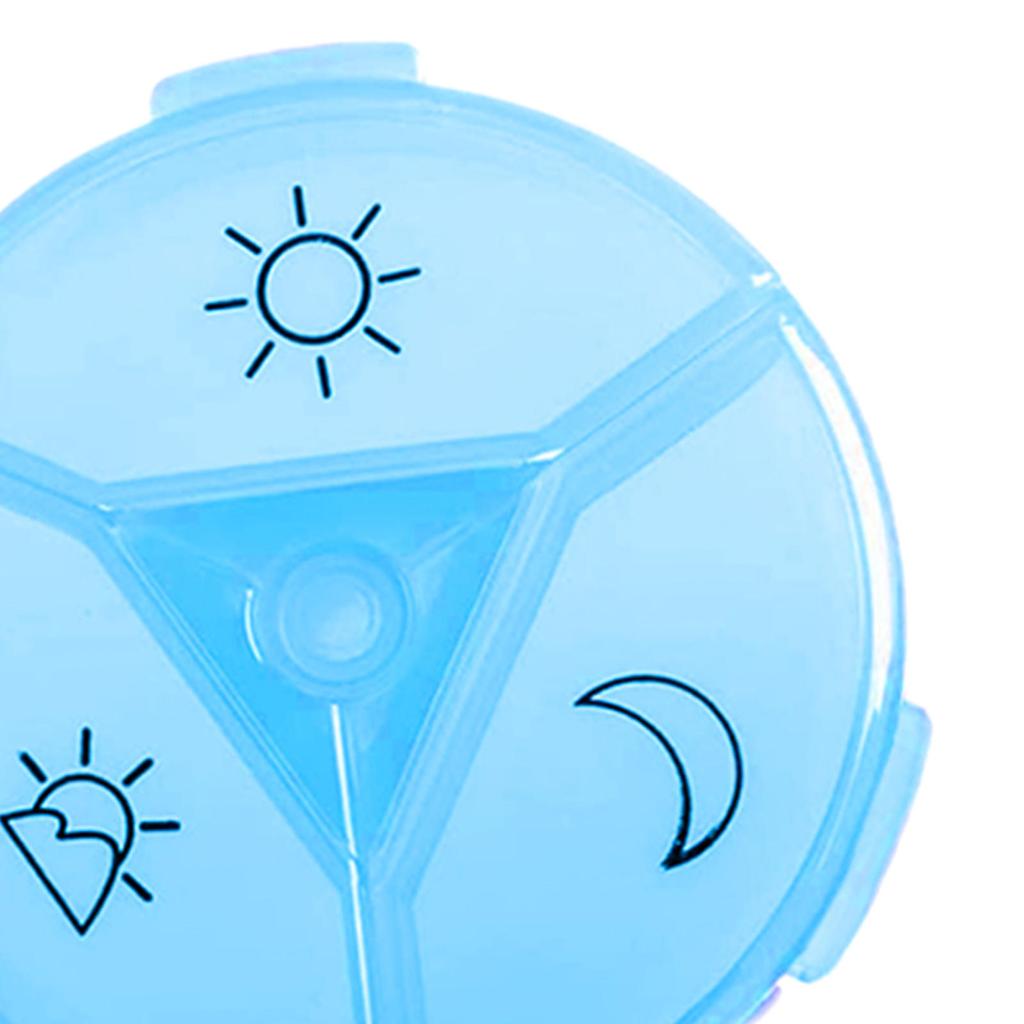 Pill Box Tablet Organizer Dispenser Vitamin Medication Container Red