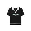 X Magic Stick Hamkorligi SS23 Kundalik Slim Fit Polo Ayollar uchun top Qora F11W329114FBK
