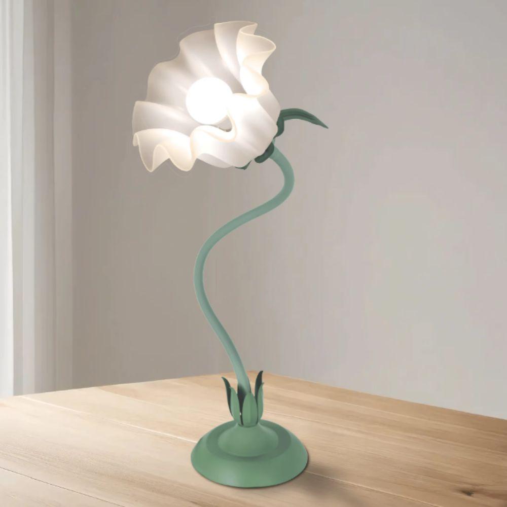 Retro Atmosphere Desk Lamp Pastoral Country LED Desk Lamp Green Bedside Lamp House Lighting