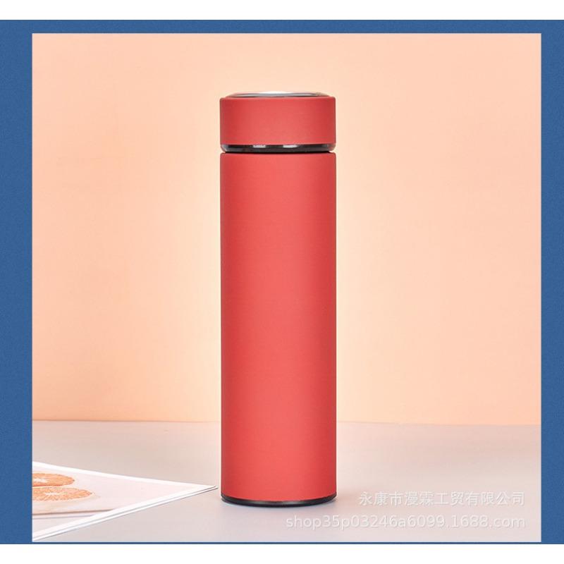 Нержавеющая сталь Бизнес Прямое окрашенное стекло для воды Нержавеющая сталь 304 Вакуумная колба Подарочная чашка