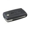 2 Buttons Entry Replacement Key Remote Fob Shell Case with Uncut Car Flip Key for CITROEN C2 C3
