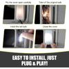10 PCS Car T6 Vanity Mirror Sun Visor LED Light, 5050-3SMD 12V Flat Head Dual Tip 180 Degree Lighting Reading Lamp, Plug and Play Interior Lighting