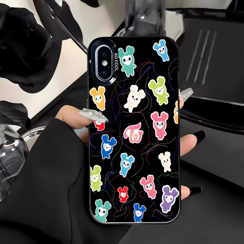Kpop T-twiceS-ES Phone Case For IPhone 17 Air 16 E 15 14 Plus 13 12 11 Pro Max Colored Silver Cover