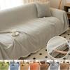 Woven Cotton Sofa Cover Blanket Solid Color Non-slip Sofa Towel for Living Room Furniture Decor Tapestry Couch Cover with Tassel