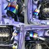 Car Cold Air Intake Filter with Stainless Steel Protective Heat Shield Cover Adjustable Universal High Flow Sport Air Filters Mass Air Flow 3